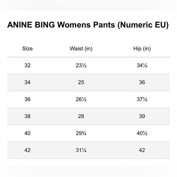 NWT Anine Bing Classic Pant in black - Picture 11 of 11